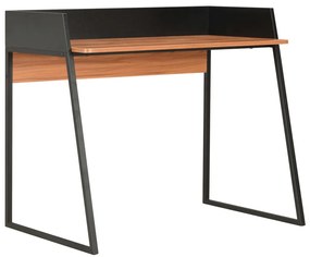 Secretária 90x60x88 cm preto e castanho