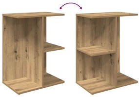 Mesa de cabeceira em carvalho artesanal 46,5x29x61 cm