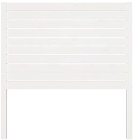 Cabeceira de cama 96x4x100 cm pinho maciço branco