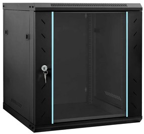 vidaXL Armário de Rede com armazenamento Preto 60 x 45 x 65 cm Aço