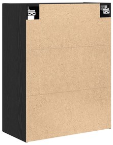 Armário de Parede em Carvalho Preto - 69,5x34x90 cm