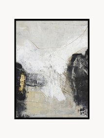 Quadro em tela pintado à mão White Noir