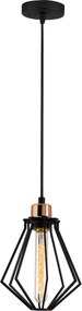 Candeeiro Oylat – Preto e Bronze – 18 cm x 114 cm