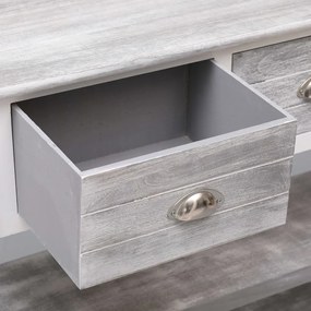 Aparador estilo antigo 115x30x76 cm madeira cinzento