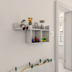 Prateleira de Parede Room – Branco – 72 cm x 37 cm x 18 cm