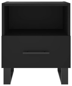 Mesas de cabeceira 2 pcs 40x35x47,5 cm deriv. de madeira preto