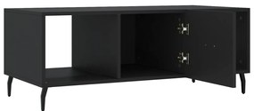 Mesa de centro 102x50x40 cm madeira processada preto