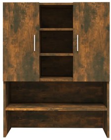 Armário p/ máquina de lavar 70,5x25,5x90 cm cor carvalho fumado