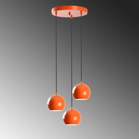 Candeeiro Suspenso Top – Laranja – Diâmetro 45 cm