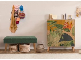 Conjunto de Mobiliário de Entrada Multilux – Sonomo Green – Sapateira: