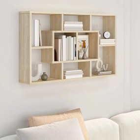 vidaXL Prateleira parede 85x16x52,5cm madeira Sonoma Oak