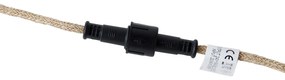 LED Luzes de corda castanhas 8m 10 luzes IP44 - Alma