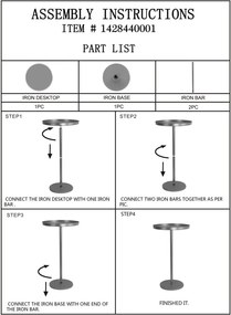 Mesa Doha - Metal Dourado - 51X100 Cm