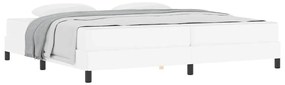 Cama Outros Branco Puro 200 x 200 cm Couro sintético