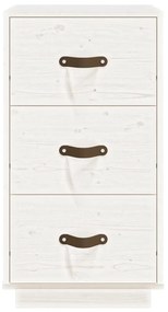 Mesas de cabeceira 2pcs 40x40x75 cm pinho maciço branco