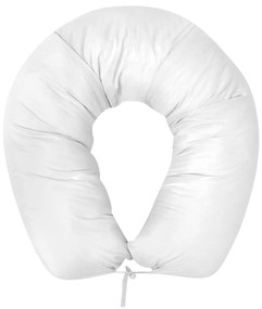 131583 vidaXL Almofada de gravidez 40x170 cm, branco