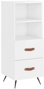 Armário alto 34,5x34x180 cm madeira processada branco brilhante