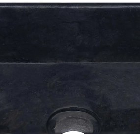 Lavatório 30x30x13 cm mármore preto