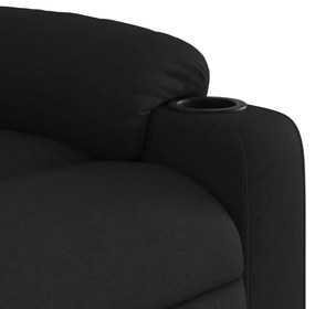 Poltrona de massagens reclinável elevatória tecido preto