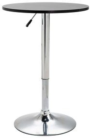 vidaXL Mesa de bar Ø60 cm MDF preto