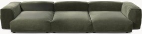 Sofá modular em veludo Vetsak (4 lugares)