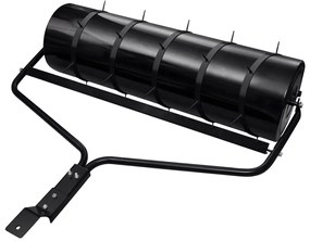 Rolo p/ relvado jardim c/ grampos de arejamento 63L ferro preto