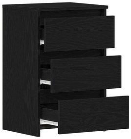 Cômodas de cabeceira vidaXL 2 pcs Carvalho Preto 40x35x62,5 cm Madeira