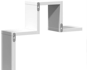Estante de parede 104,5x10x43 cm derivados de madeira branco