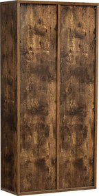 Estante simples de 7 compartimentos 50 x 24 x 106 cm Castanho vintage