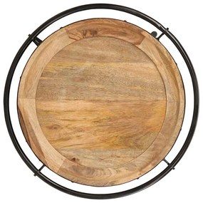 Mesa de apoio Ø55x60 cm madeira de mangueira maciça