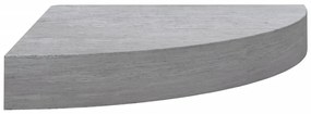 Prateleiras canto parede 2 pcs 35x35x3,8cm MDF cinzento cimento