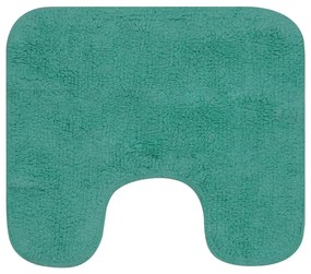 Conjunto tapetes de casa de banho 3 pcs tecido turquesa
