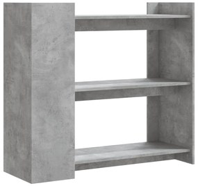 Mesa consola 100x35x90 cm derivados de madeira cinzento cimento