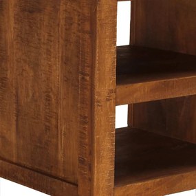 Mesa de centro c/ 2 gavetas 90x40x50cm madeira mangueira maciça