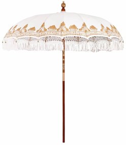 vidaXL Guarda-sol Manual Creme 210-220 cm