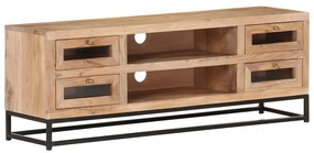 Móvel de TV 110x30x40 cm madeira de acácia maciça