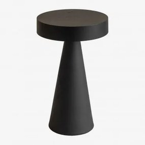 Lâmpada De Mesa Led Sem Fios Catinca Preto - Sklum