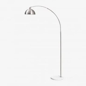 Luminária De Chão Externa De Ferro Diala Cinza Cromado & ↑200 Cm - Sklum