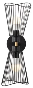Candeeiro de Parede Zeyno – Preto – 16 x 16 cm