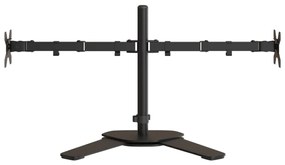 Suporte duplo para monitor VESA 75/100 mm aço preto