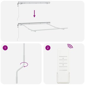 Estrutura de Toldo Elétrico Retrátil 2.5x2 cm Metal