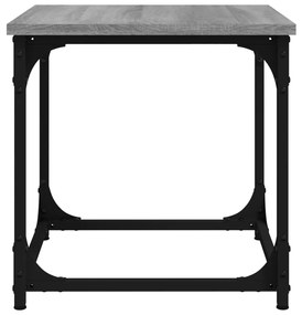 Mesa de apoio 40x40x40 cm derivados madeira cinzento sonoma
