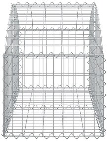Cesto gabião arqueado 100x50x40/60 cm ferro galvanizado
