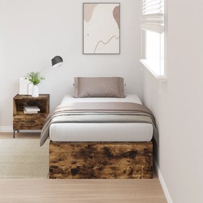 Estrutura da Cama Storage Carvalho Fumado 80x200 cm