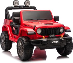 JIPE elétrico para Crianças Jeep Wrangler Rubicon LIFT  24V 4x4, Rodas de espuma EVA Vermelho
