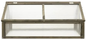 Estufa madeira de abeto maciça 114x80x50 cm cinzento