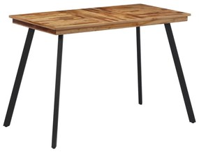 Mesa de jantar 120x62x76 cm madeira de teca maciça