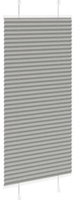 Antracite Plissada Cega 55x150 cm Largura Tecido 54,4 cm