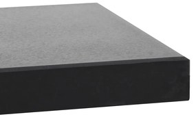Base de guarda-sol quadrada granito 20 kg preto