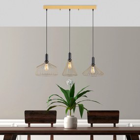 **** Candeeiro Suspenso Dear – Ouro Brilhante – 104 x 34 x 135 cm

**